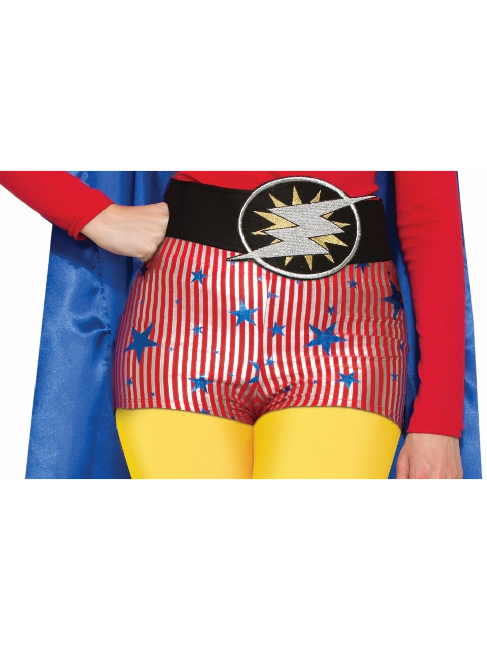 Adults Be Your Own Superhero Star And Stripes Shorts Costume Accessory